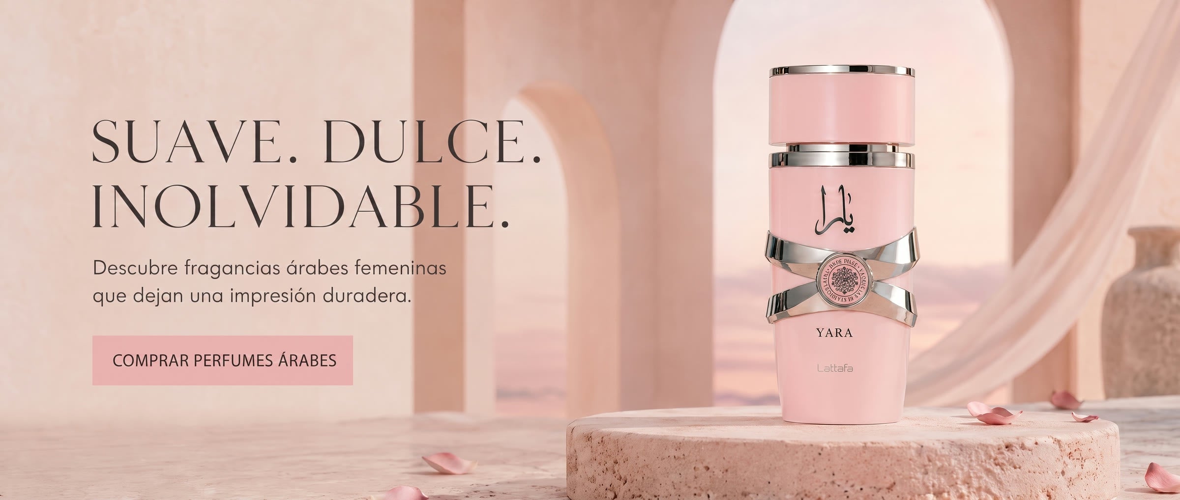Suave. Dulce. Inolvidable. Descubre fragancias árabes femeninas que dejan una impresión duradera. Comprar perfumes árabes.